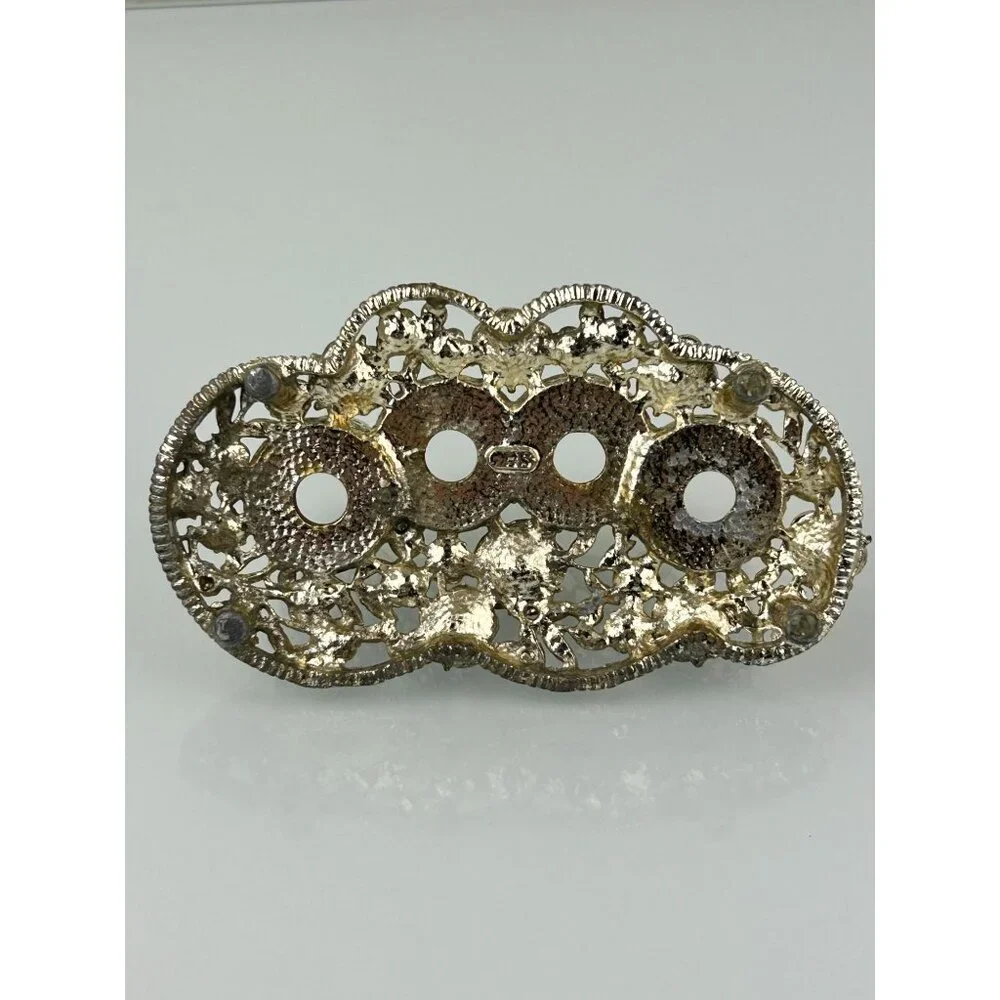 VTG Sam Fink Lipstick Holder Vanity Gold Hollywood Regency 1950s Ormolu Metal